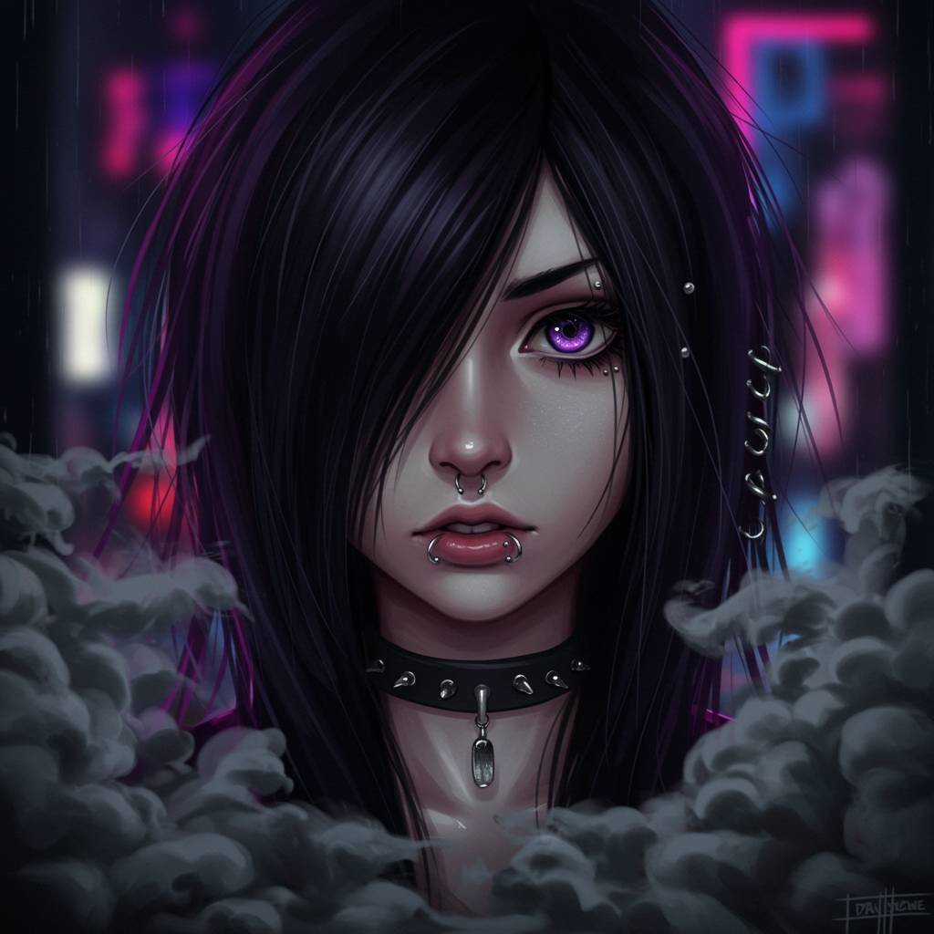 emo anime girl pfp