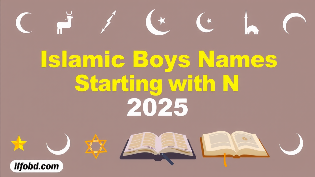(N) ন দিয়ে ছেলেদের ইসলামিক নাম অর্থসহ ২০২৫
