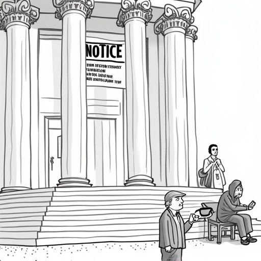 Trump Calls for Eviction of Homeless in Washington DC single-panel cartoon