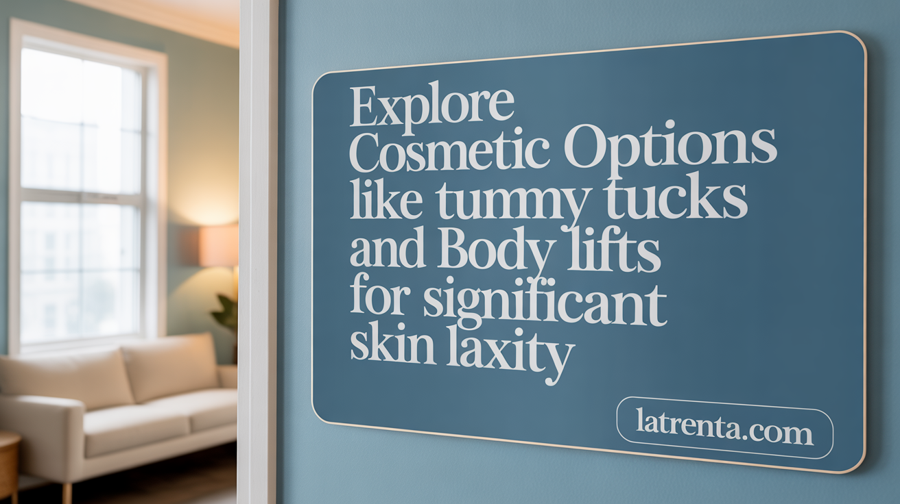 Explore surgical solutions like tummy tucks and body lifts for significant skin laxity