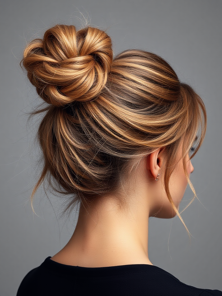 Messy Bun for Long Hair