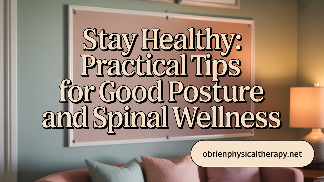 Stay Healthy: Practical Tips for Good Posture and Spinal Wellness