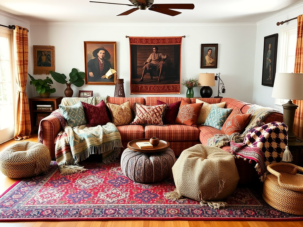 Layered Textiles: The Heart of Boho Comfort