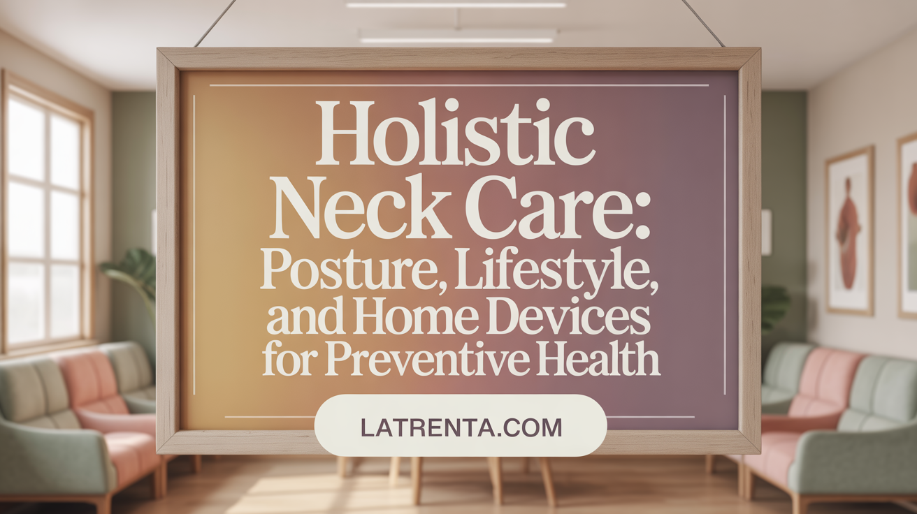 Holistic Neck Care: Posture, Lifestyle, and Home Devices for Prevention