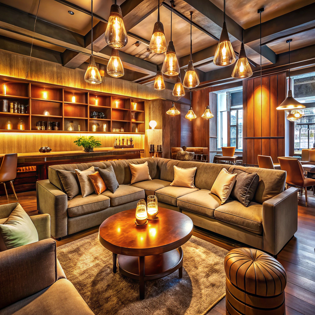 Cozy Lounge Area in a Bar | Relax and Unwind Cozy Lounge Area in a Bar | Relax and Unwind