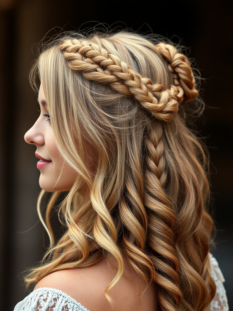 Boho Braided Updo