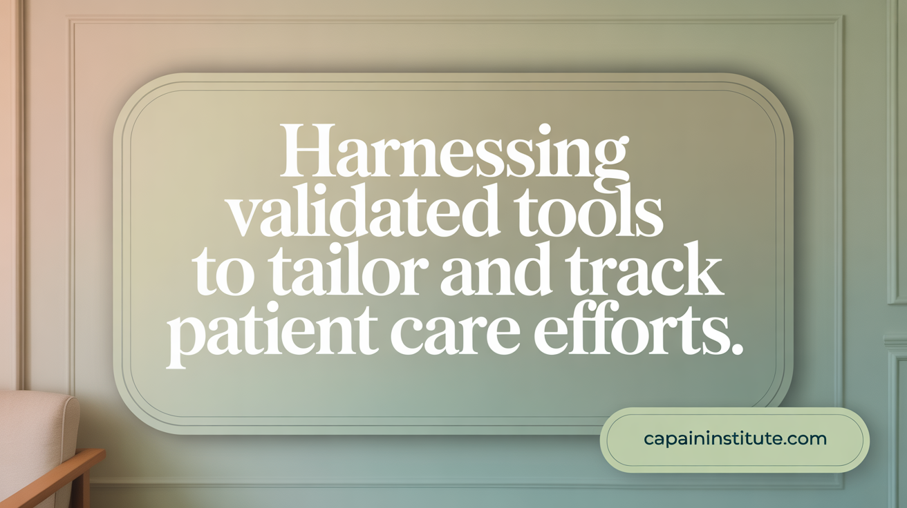 Harnessing Validated Tools to Tailor and Track Pain Management Efforts