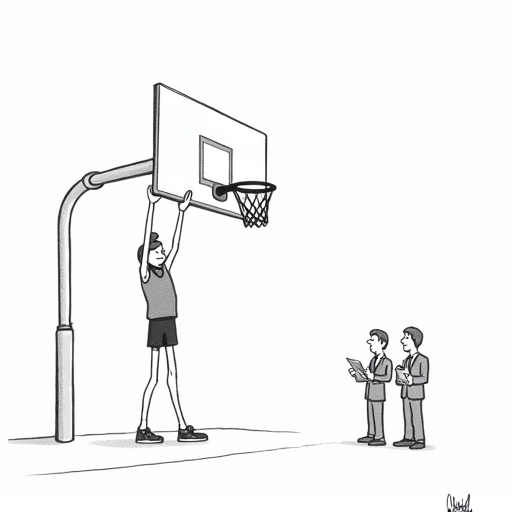 Top Prospects Update: Big Man Joins Top 10 Rankings single-panel cartoon