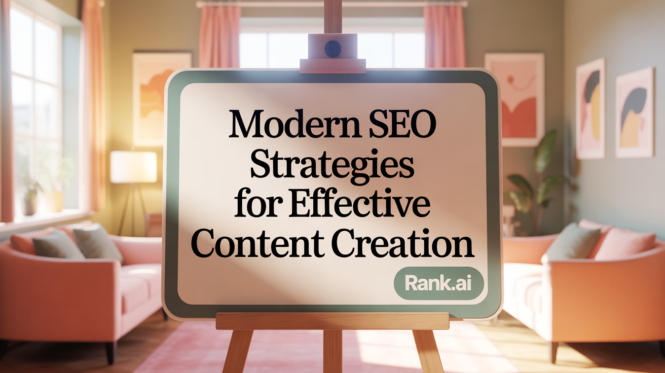 Modern SEO Strategies for Effective Content Creation