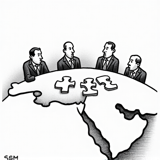 Khamenei praises Iranian unity amid regional tensions single-panel cartoon