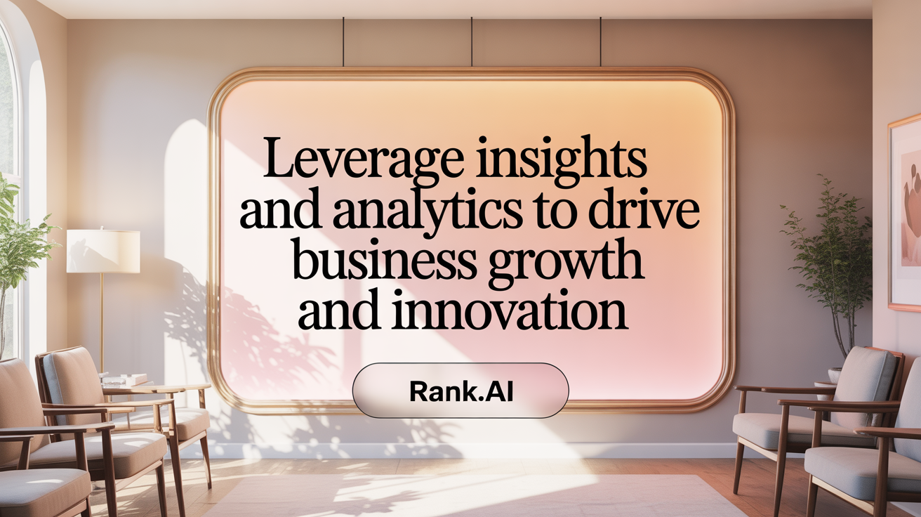 Leverage Insights and Analytics to Drive Business Growth