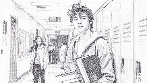Convert to pencil sketch with natural graphite lines, cross-hatching, and visible paper texture