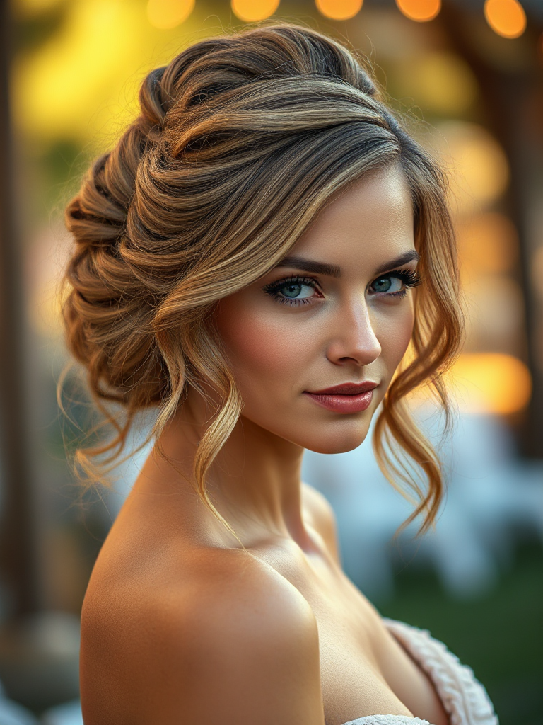 Half-Up, Half-Down Updo