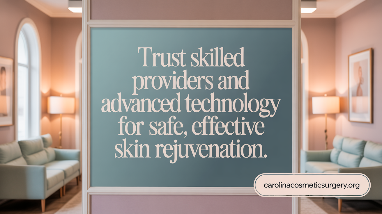 Trust skilled providers and advanced technology for safe, effective skin rejuvenation.