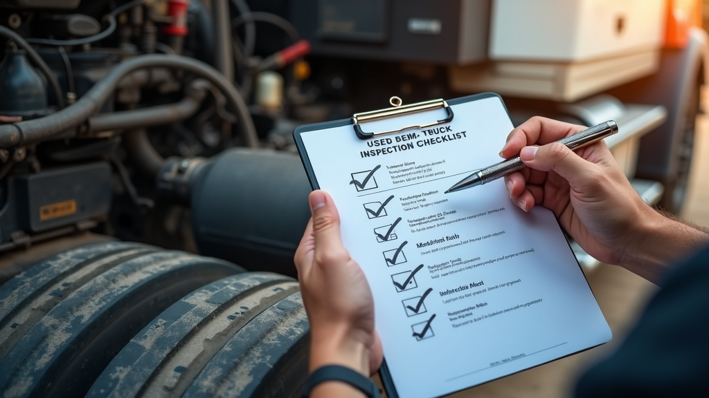 Checklist kiểm tra xe đầu kéo cũ