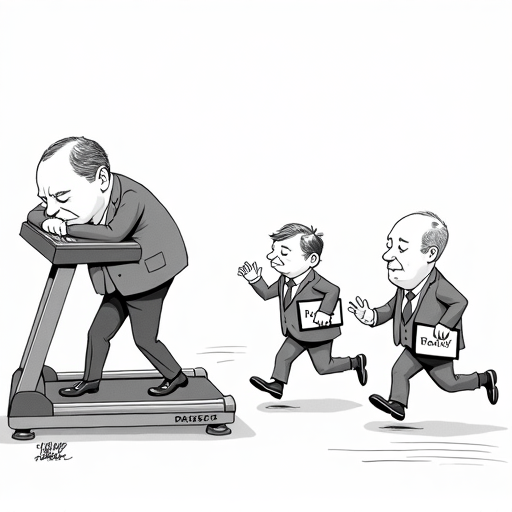 Senate Begins Marathon Voting on Trump's Domestic Policy Bill single-panel cartoon