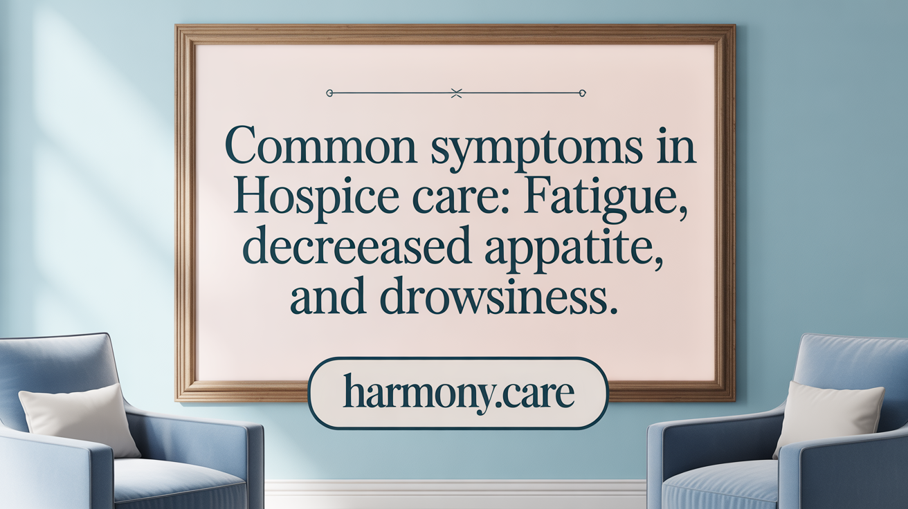 Common Symptoms in Hospice Care: Tiredness, Appetite Loss, and Drowsiness