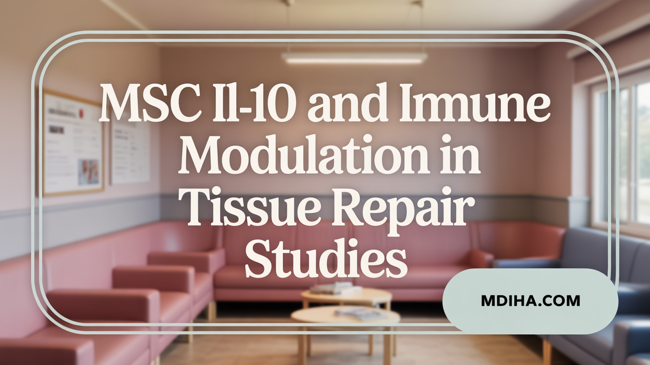MSC IL-10 and Immune Modulation in Tissue Repair