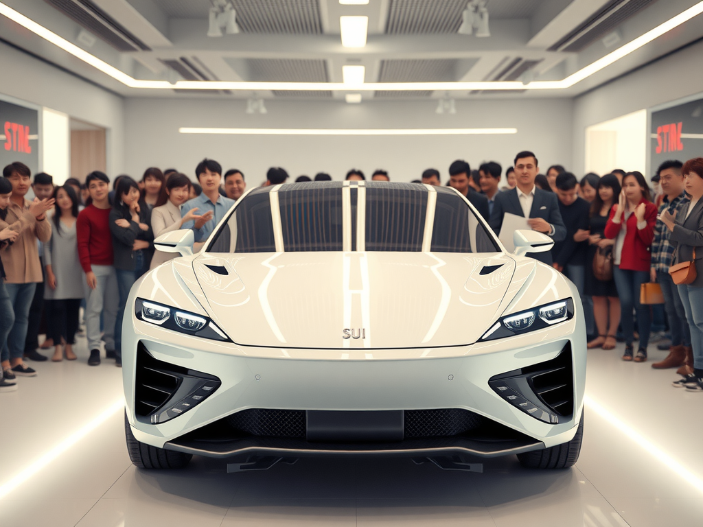 شیائومی SU7 اولترا در پیست مسابقه با سرعت بالا، نمایشگر قدرت و شتاب خودرو برقی