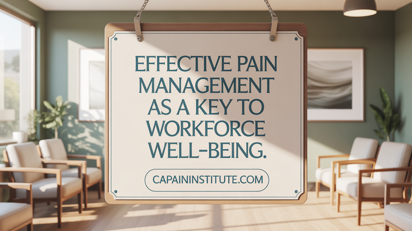 Effective Pain Management as a Key to Workforce Retention