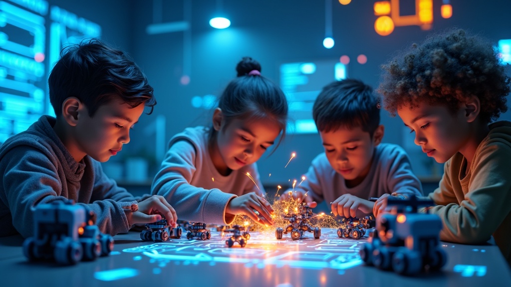 Robot educativo tipo coche teledirigido, un proyecto avanzado del programa Robot Rangers.