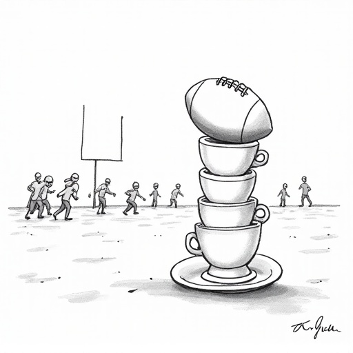 Giants' Russell Wilson Debuts in Preseason Against Bills single-panel cartoon