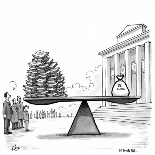 UVA Faces Funding Cuts Over DEI Practices single-panel cartoon