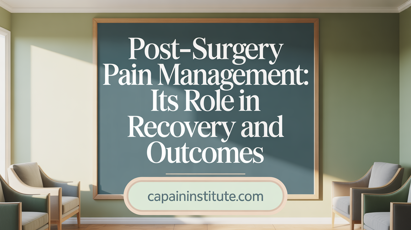 Post-Surgery Pain: Its Role in Recovery and Outcomes