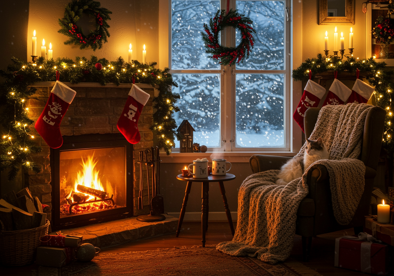 cozy christmas aesthetic