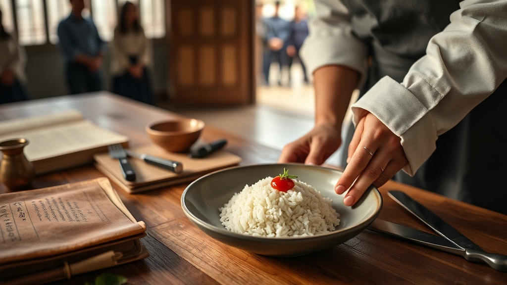 Tyrant's Chef on set