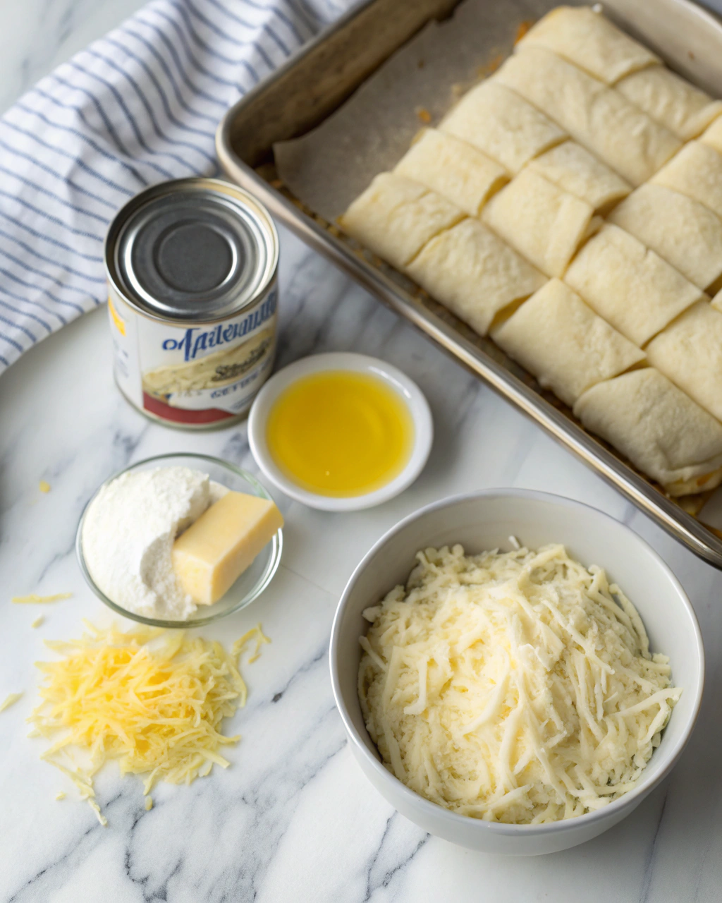 Cheesy Garlic Butter Rollups ngredients