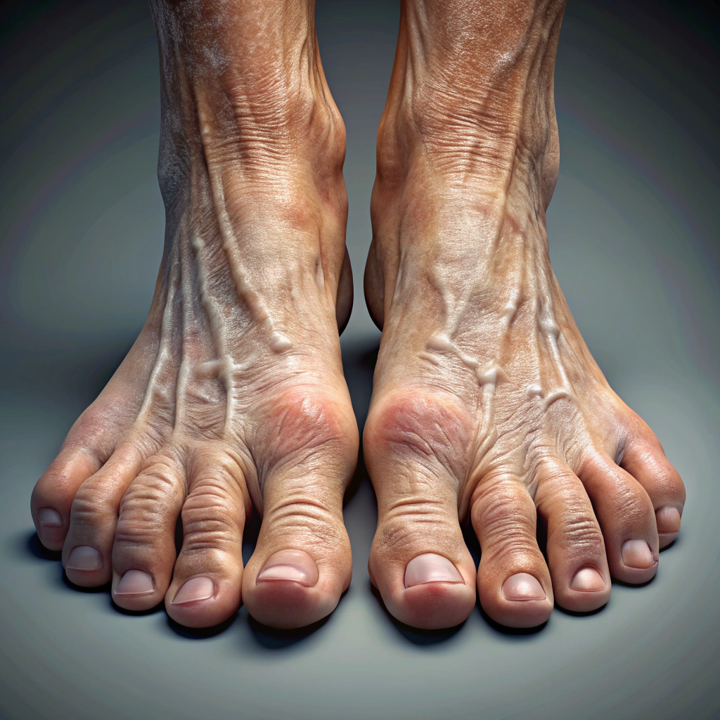 Realistic Human Feet with Detailed Skin Texture