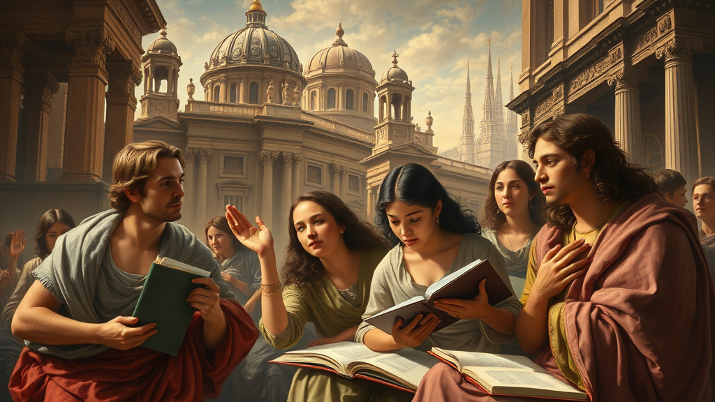 교육기회와 지역사회 변화를 상징하는 이미지