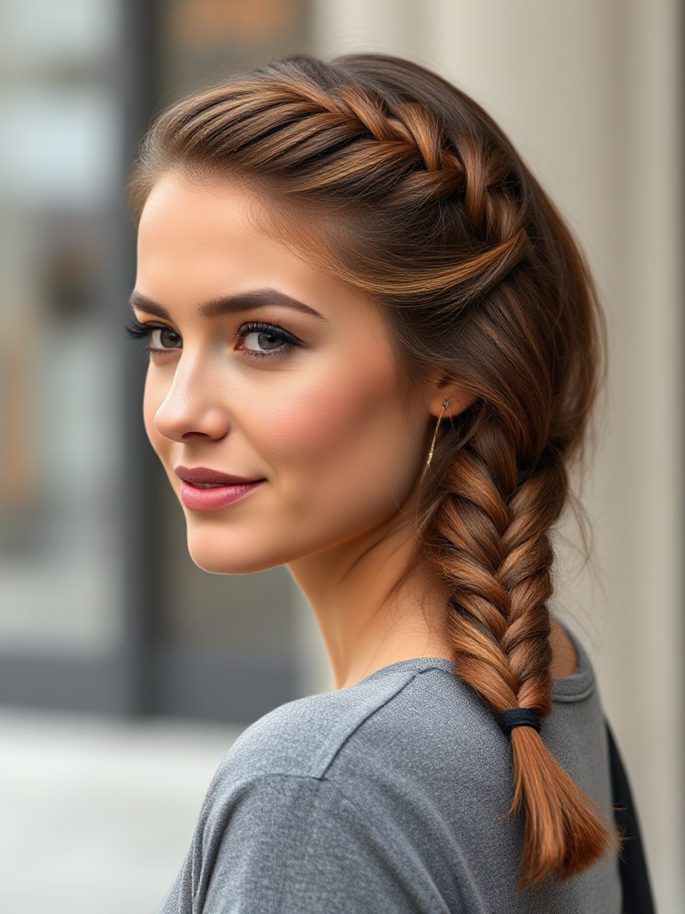 French Braid for Medium Hair