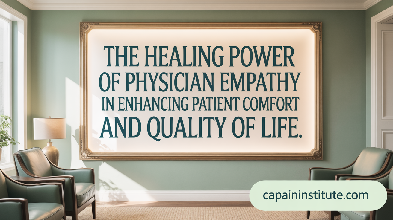 The Healing Power of Physician Empathy in Enhancing Pain Relief and Quality of Life