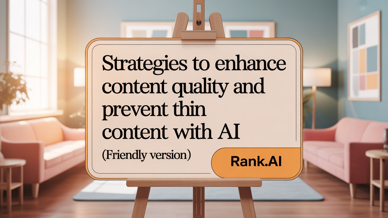 Strategies to Enhance Content Quality and Prevent Thin Content with AI