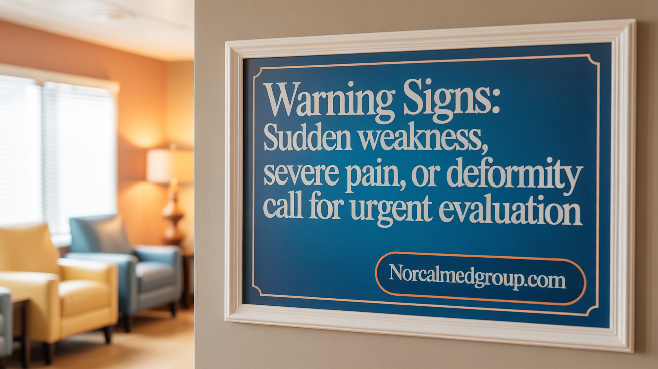 Warning Signs: Weakness, Severe Pain, or Deformity Call for Urgent Evaluation