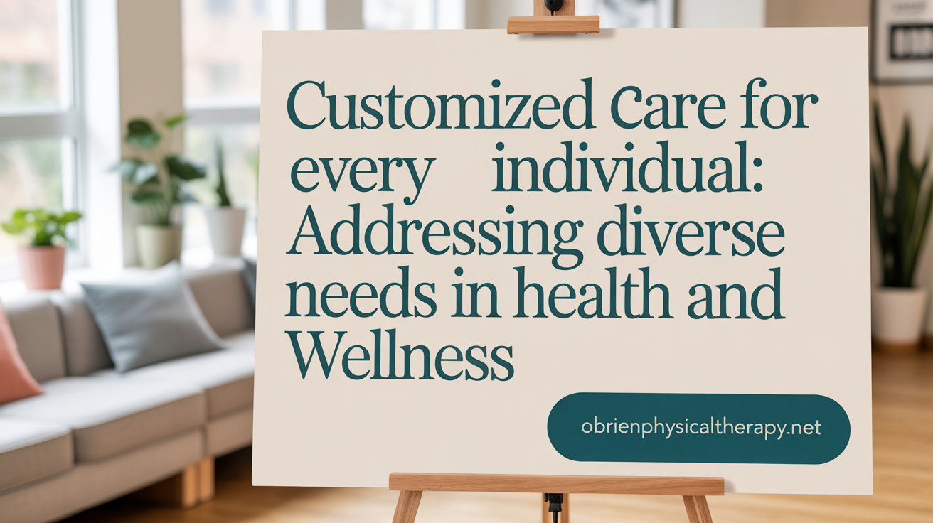 Customized care for every individual: Addressing diverse needs in physical therapy