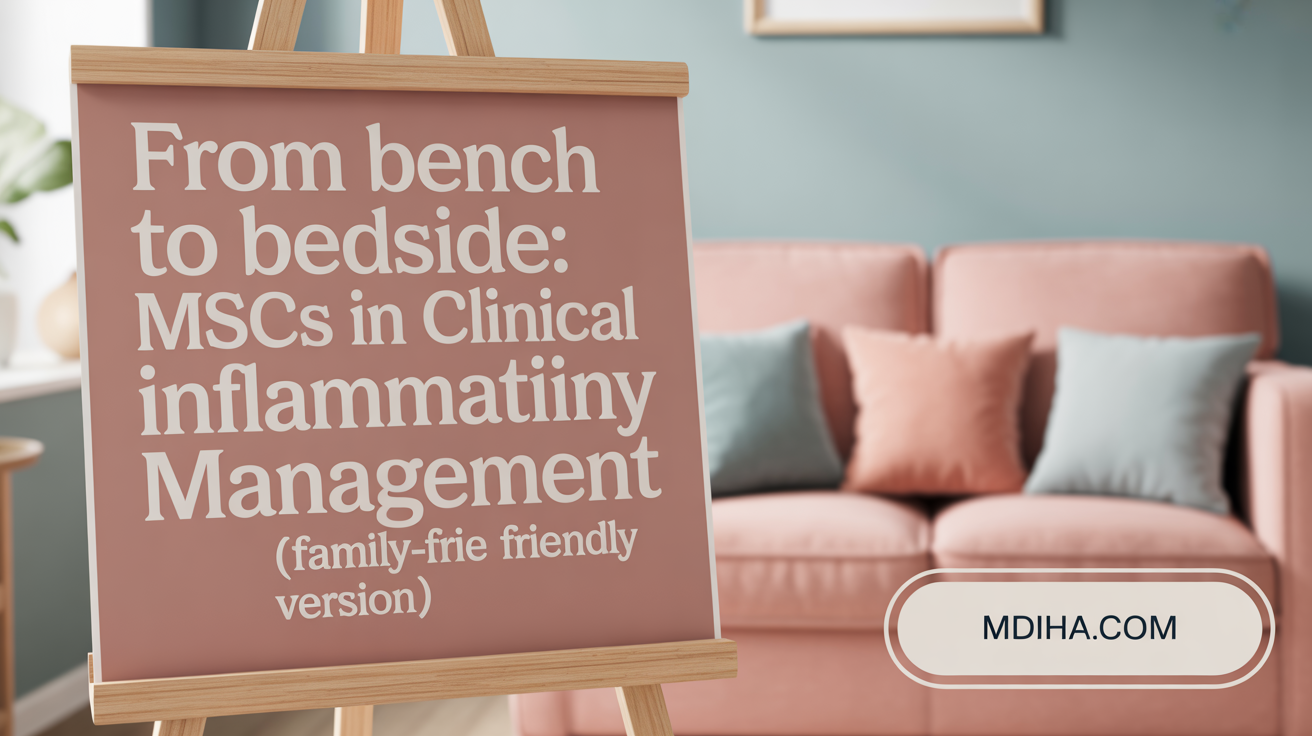 From bench to bedside: MSCs in clinical inflammation management