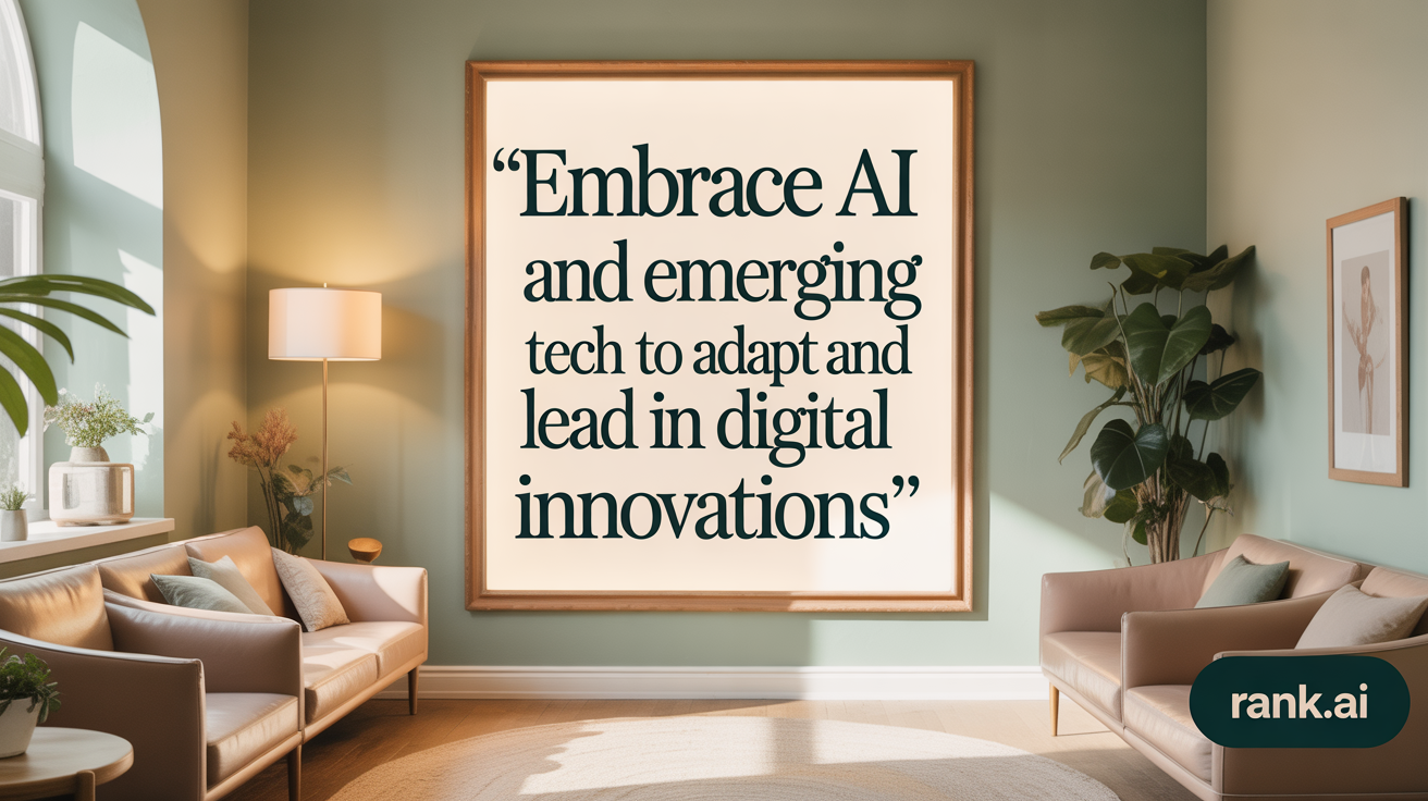Embrace AI and Emerging Tech to Adapt and Lead in Digital Innovations