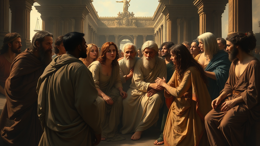 정의, 진실, 화해를 상징하는 이미지