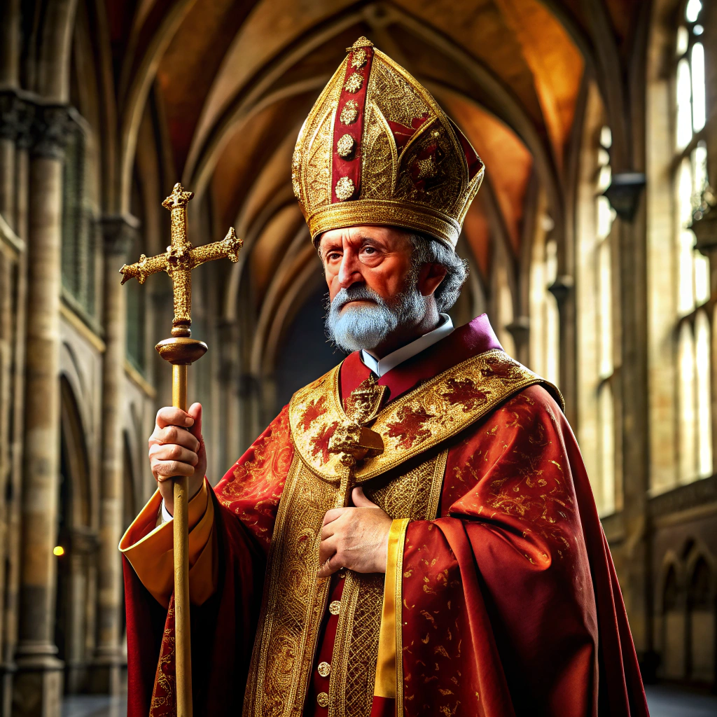 Regal 15th Century European Cardinal Portrait