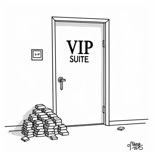 Ex-Senator Menendez Begins 11-Year Bribery Prison Term single-panel cartoon