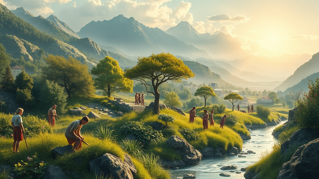 환경 보호와 사회적 책임을 강조하는 예술 이미지