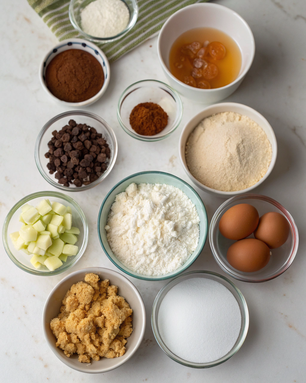zucchini bread ngredients