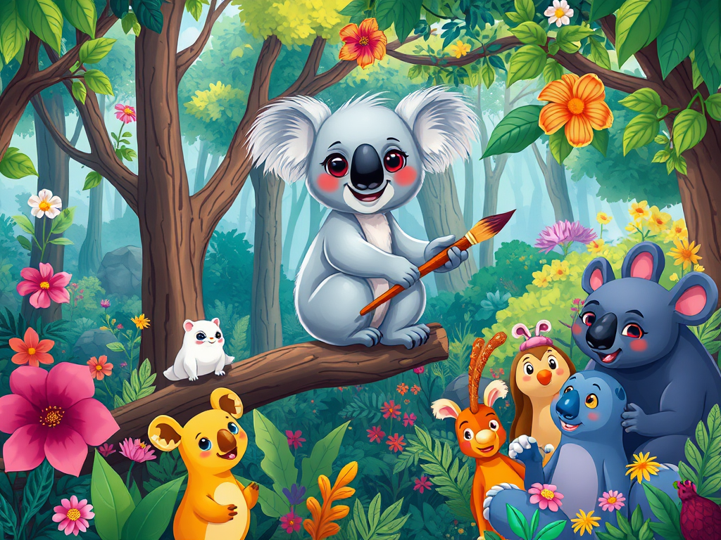 The Silver Koala's Magical Mural
