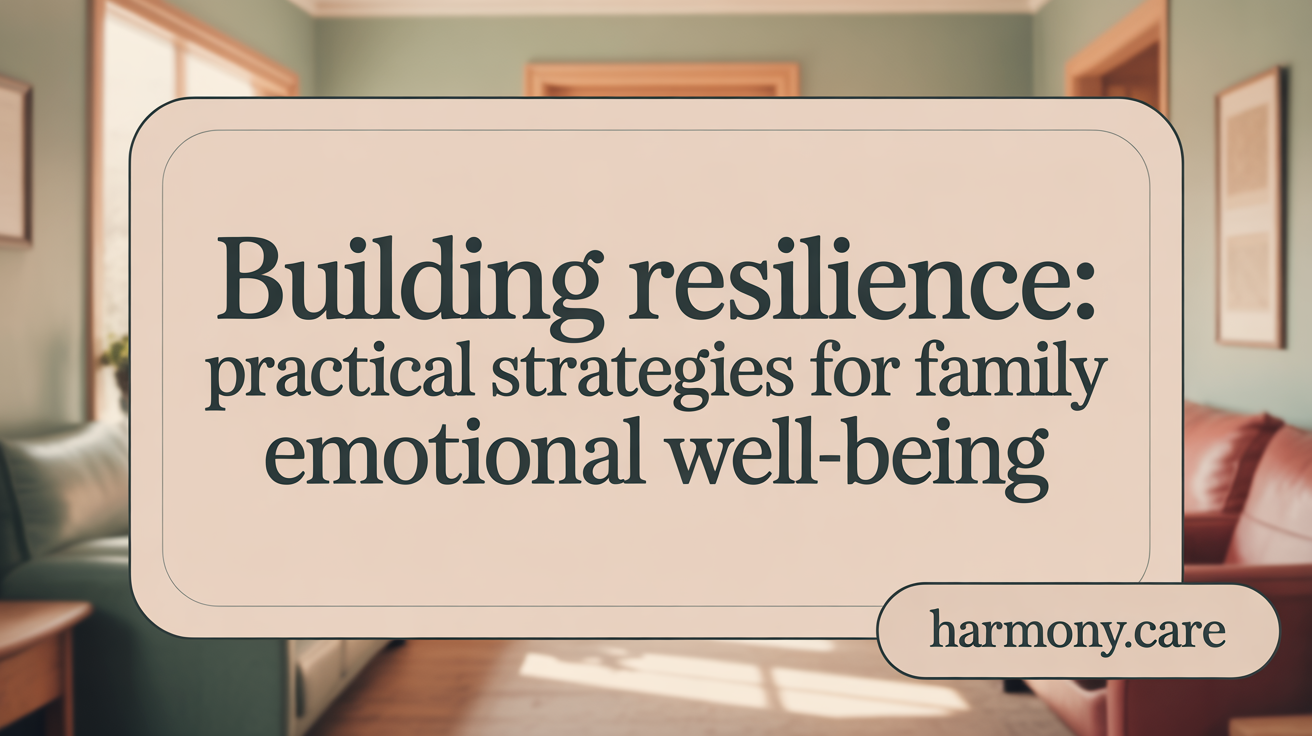 Building Resilience: Practical Strategies for Family Emotional Well-being