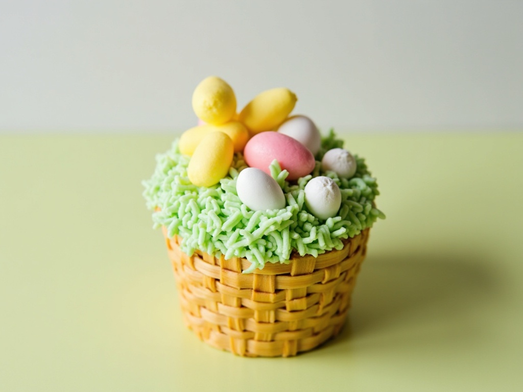 Natural Easter Basket Cupcakes