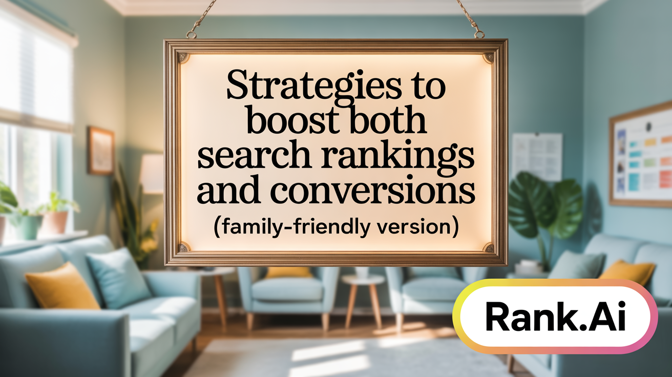 Strategies to Boost Both Search Rankings and Conversions