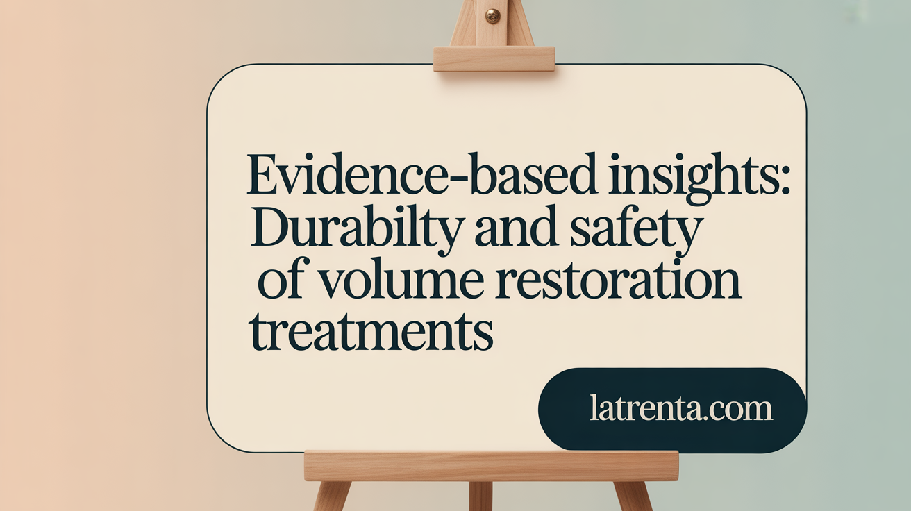 Evidence-Based Insights: Durability and Safety of Volume Restoration Treatments